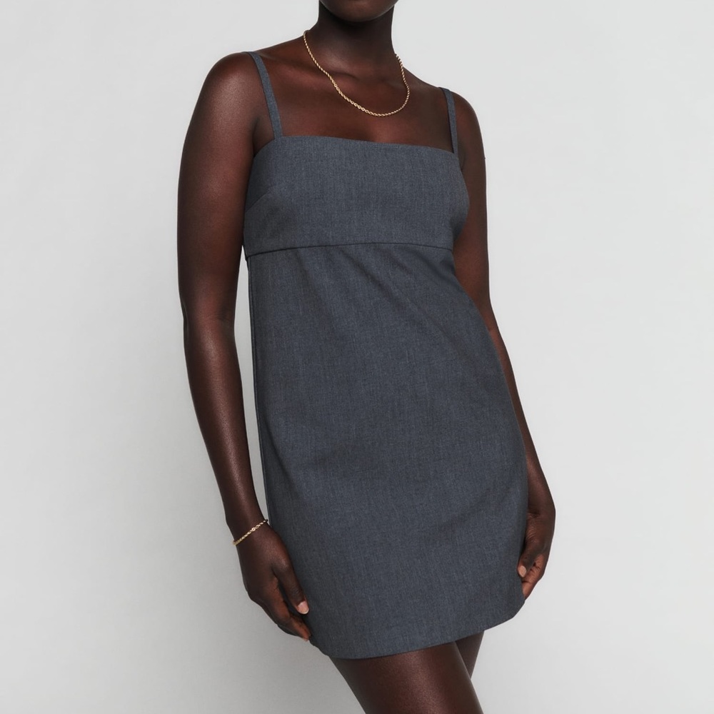 BRAND NEW Reformation Kirby dress in charcoal! NOW SOLD OUT - size 2